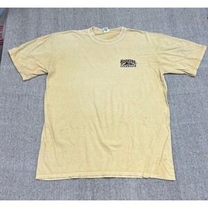 Vintage Hookers Bar & Grill Shirt Mens XXL Yellow 2000s Crazy Shirts